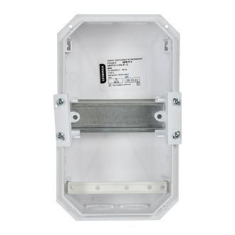 Корпус пластиковый ЩРВ-П-4 черная прозрачная дверь IP41 GENERICA