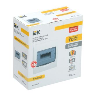 KREPTA 3 Корпус пластиковый ЩРВ-П-8 IP41 белый