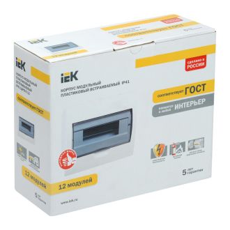 KREPTA 3 Корпус пластиковый ЩРВ-П-12 IP41 белый