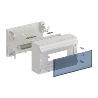 PRIME Корпус пластиковый ЩРН-П-12 модулей навесной белый IP41