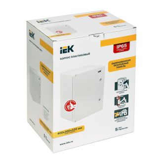 Корпус пластиковый ЩМПп 400х300х220мм УХЛ1 IP65
