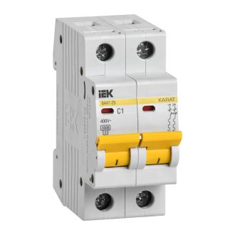 KARAT Автоматический выключатель ВА47-29 2P C 1А 4,5кА