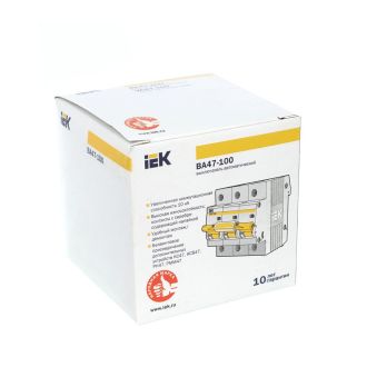 KARAT Автоматический выключатель ВА47-100 3P C 100А 10кА