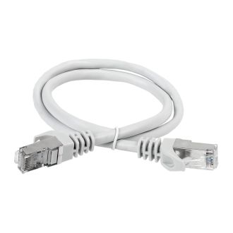 ITK Коммутационный шнур (патч-корд) кат.6А S/FTP LSZH 5м серый
