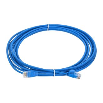 ITK Коммутационный шнур (патч-корд) кат.5E UTP LSZH 3м slim колпачок с язычком синий
