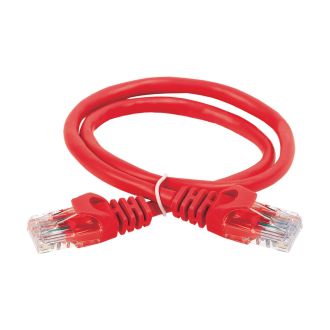 ITK Коммутационный шнур (патч-корд) кат.6 UTP PVC 1м красный
