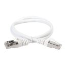 ITK Коммутационный шнур (патч-корд) кат.6 FTP PVC 10м белый