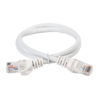 ITK Коммутационный шнур (патч-корд) кат.6 UTP PVC 1м белый