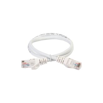 ITK Коммутационный шнур (патч-корд) кат.6 UTP LSZH 0,2м белый
