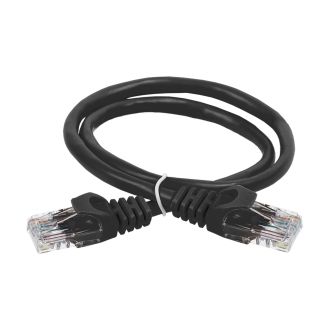 ITK Коммутационный шнур (патч-корд) кат.6 UTP PVC 7м черный