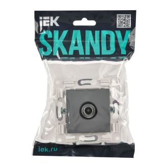 SKANDY Розетка TV оконечная серый