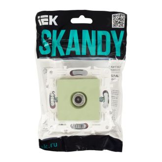 SKANDY Розетка TV оконечная мятный