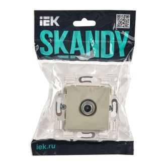 SKANDY Розетка TV оконечная бежевый