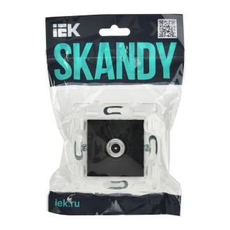 SKANDY Розетка TV проходная черный