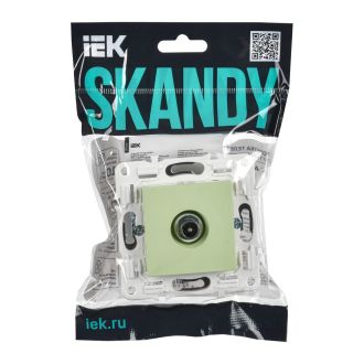 SKANDY Розетка TV проходная мятный
