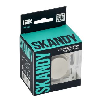 SKANDY Светорегулятор поворотный 600Вт бежевый