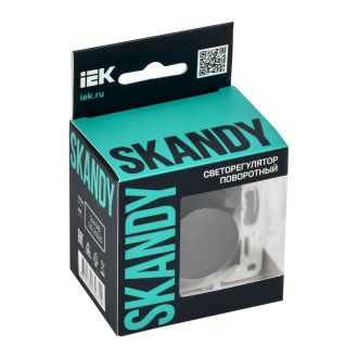 SKANDY Светорегулятор поворотный 600Вт графит