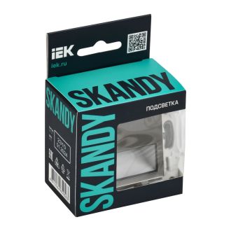 SKANDY Подсветка LED встраиваемая металл никель