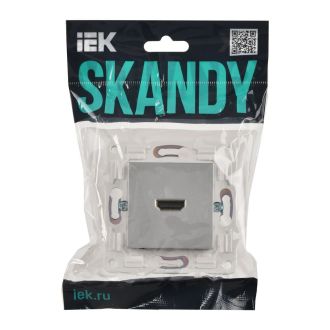 SKANDY Розетка HDMI серебряный