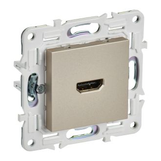 SKANDY Розетка HDMI шампань