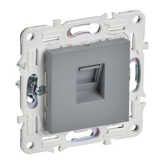 SKANDY Розетка компьютерная RJ45 кат.5E серый