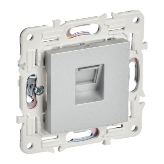 SKANDY Розетка компьютерная RJ45 кат.5E серебряный