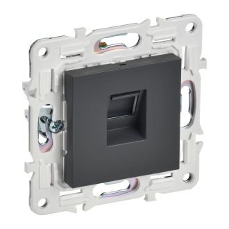 SKANDY Розетка компьютерная RJ45 кат.5E титан