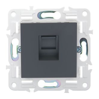 SKANDY Розетка компьютерная RJ45 кат.5E титан