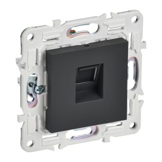 SKANDY Розетка компьютерная RJ45 кат.5E графит