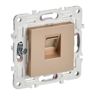 SKANDY Розетка компьютерная RJ45 кат.5E песочный
