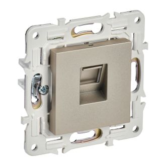 SKANDY Розетка компьютерная RJ45 кат.6 шампань