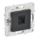SKANDY Розетка компьютерная RJ45 кат.6 графит