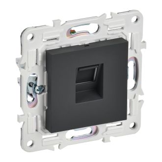 SKANDY Розетка компьютерная RJ45 кат.6 графит