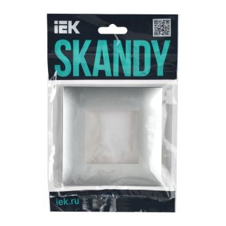 SKANDY Рамка 1-местная серебряный