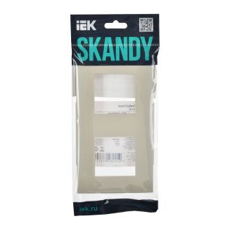SKANDY Рамка 2-местная бежевый