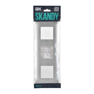 SKANDY Рамка 3-местная серебряный