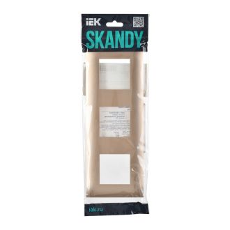 SKANDY Рамка 3-местная песочный