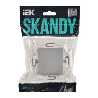 SKANDY Заглушка с суппортом серебряный