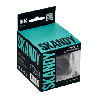 SKANDY Термостат электронный с индикацией титан