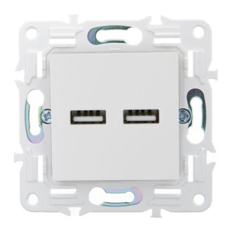 SKANDY Розетка USB A+A 3,1А арктический белый
