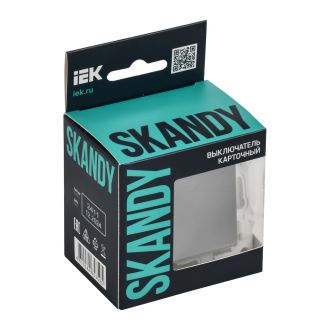 SKANDY Выключатель карточный 30А серый