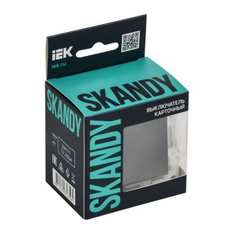 SKANDY Выключатель карточный 30А титан