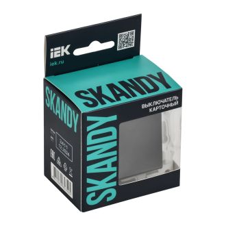 SKANDY Выключатель карточный 30А графит