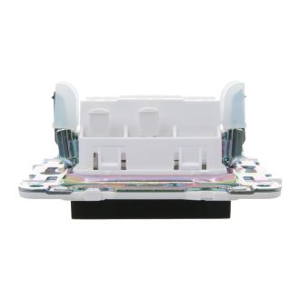SKANDY Выключатель 1-клавишный перекрестный 10А черный