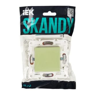 SKANDY Выключатель 1-клавишный перекрестный 10А мятный