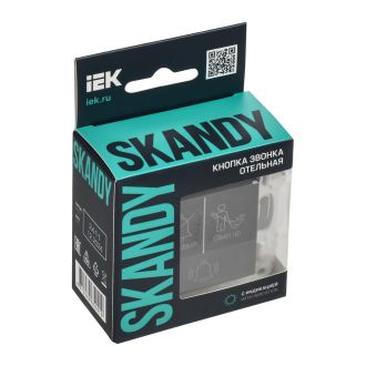 SKANDY Кнопка звонка с индикацией для отелей 10А титан
