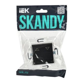 SKANDY Выключатель жалюзи 10А черный