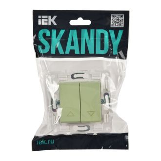 SKANDY Выключатель жалюзи 10А мятный