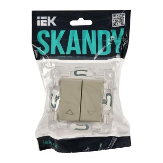 SKANDY Выключатель жалюзи 10А бежевый