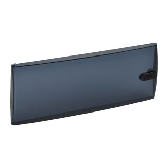 TEKFOR Дверца для корпуса пластикового ЩРН(В)-П-12 IP41 черная прозрачная